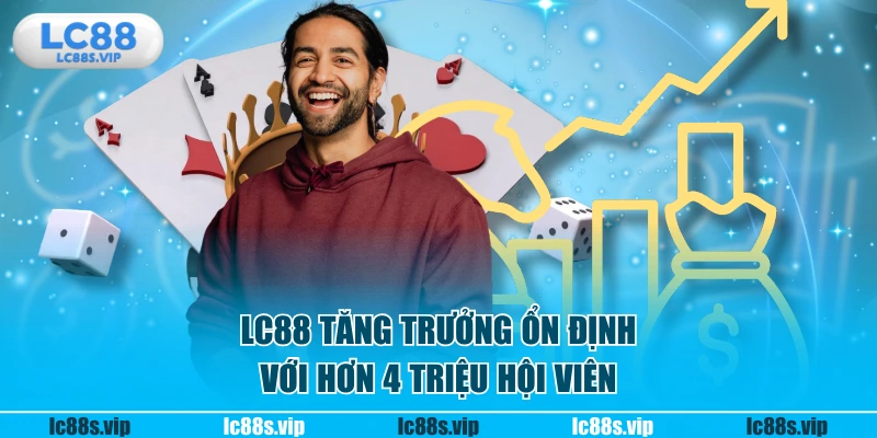 LC88 tăng trưởng ổn định với hơn 4 triệu hội viên